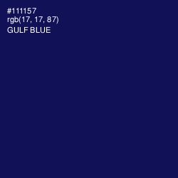 #111157 - Gulf Blue Color Image